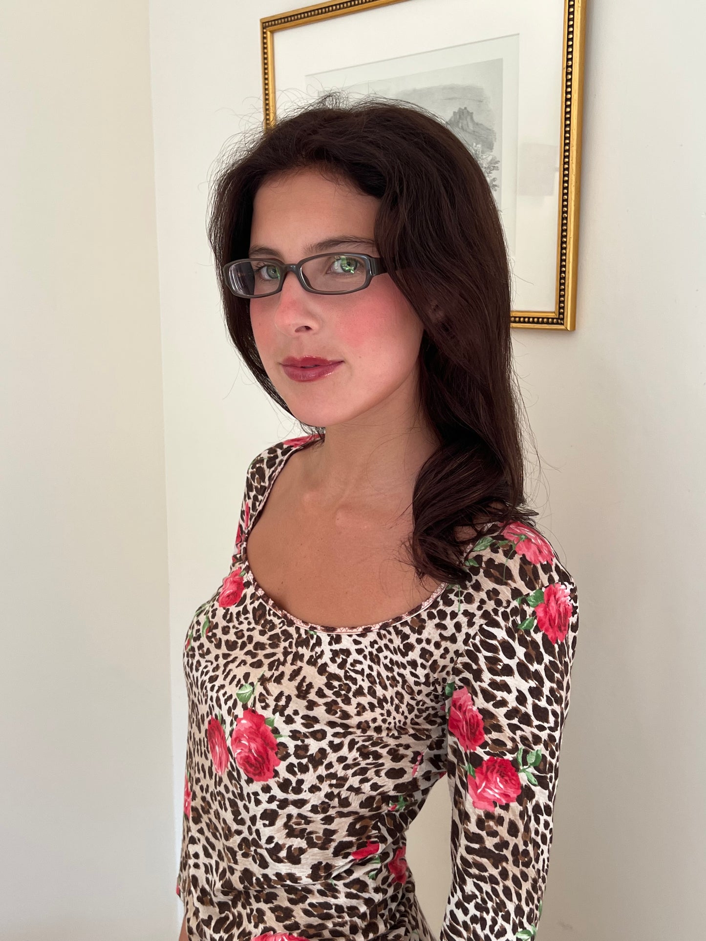 Chanel Vintage Brown Bow Glasses