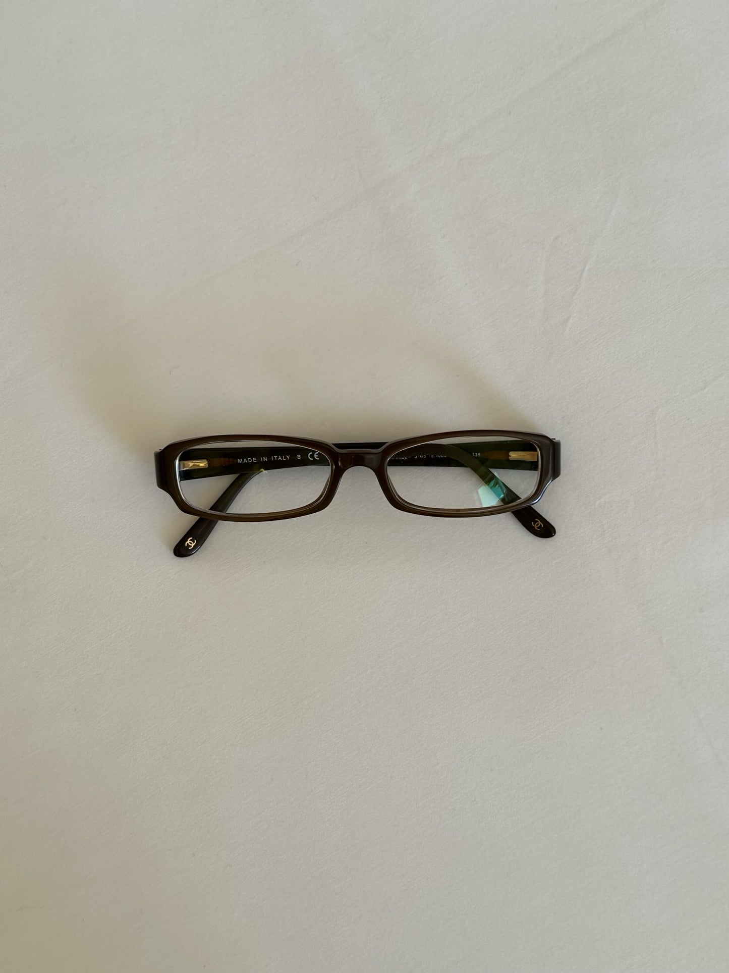 Chanel Vintage Brown Bow Glasses