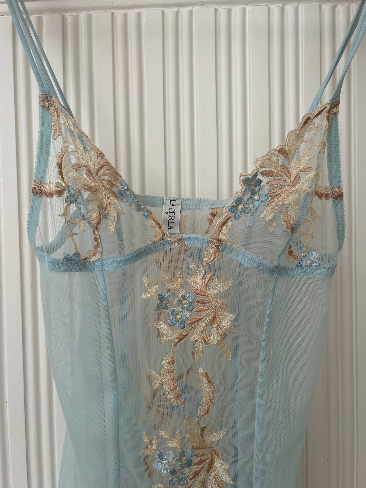 La Perla Vintage Blue Slip Dress