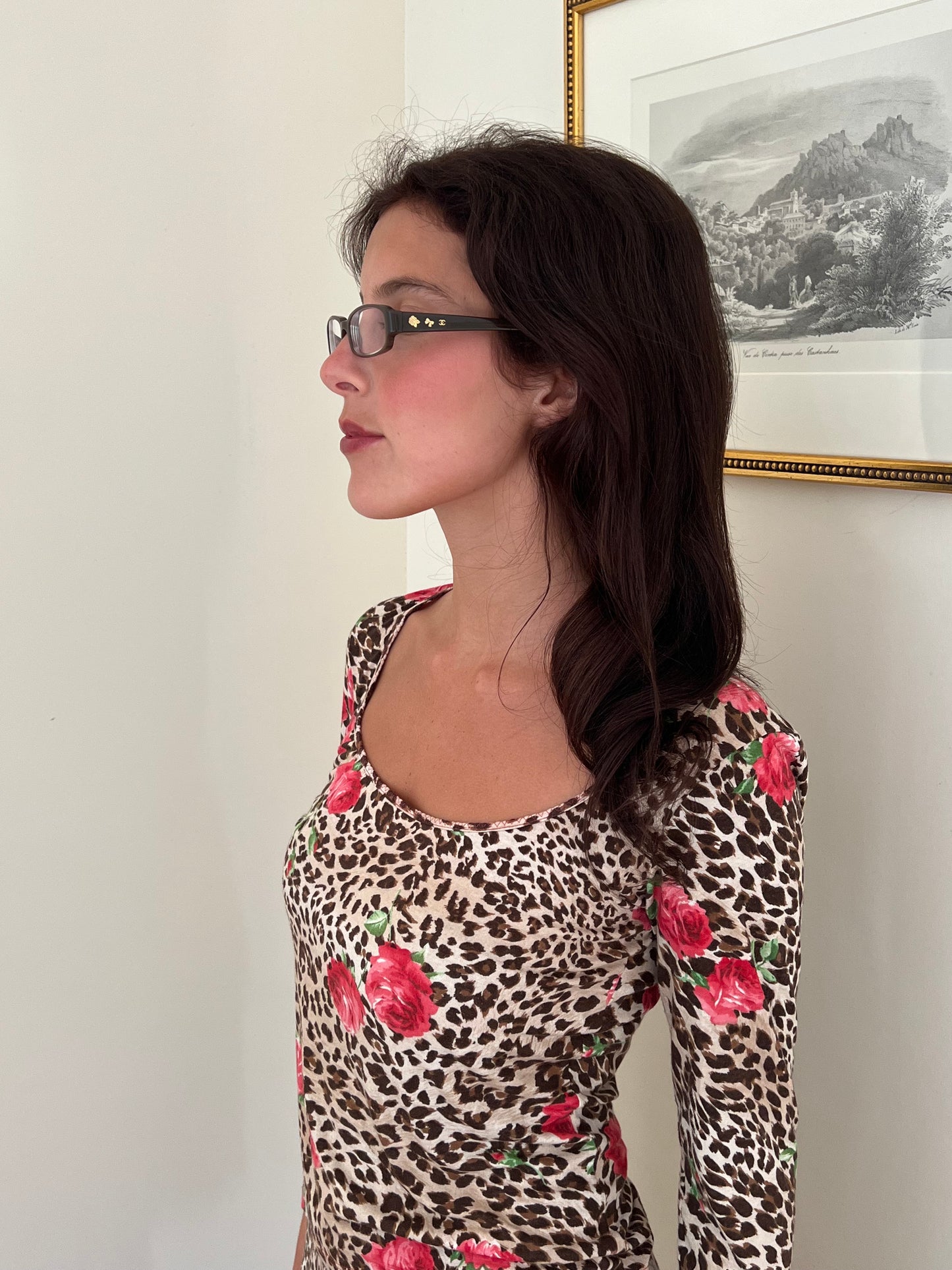 Chanel Vintage Brown Bow Glasses