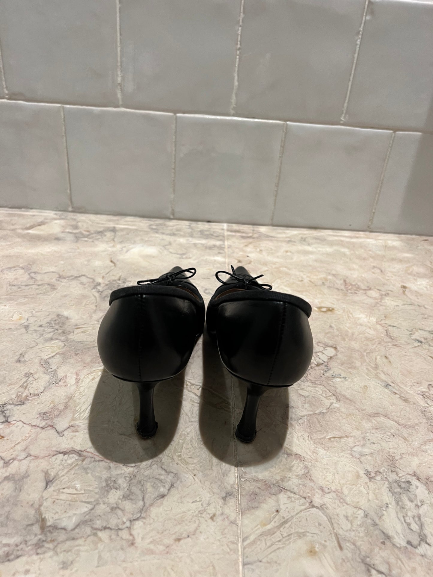 Vintage Chanel CC Black Heels