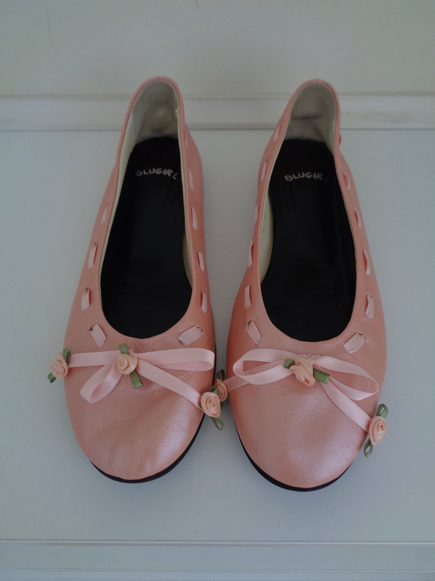 Blumarine Pink Rose Ballerina Flats