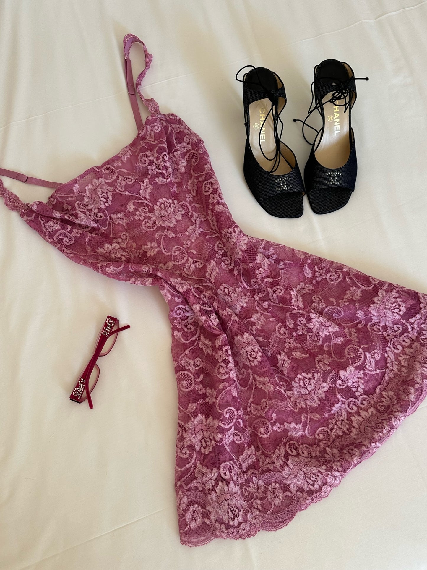 La Perla Pink Lace Dress