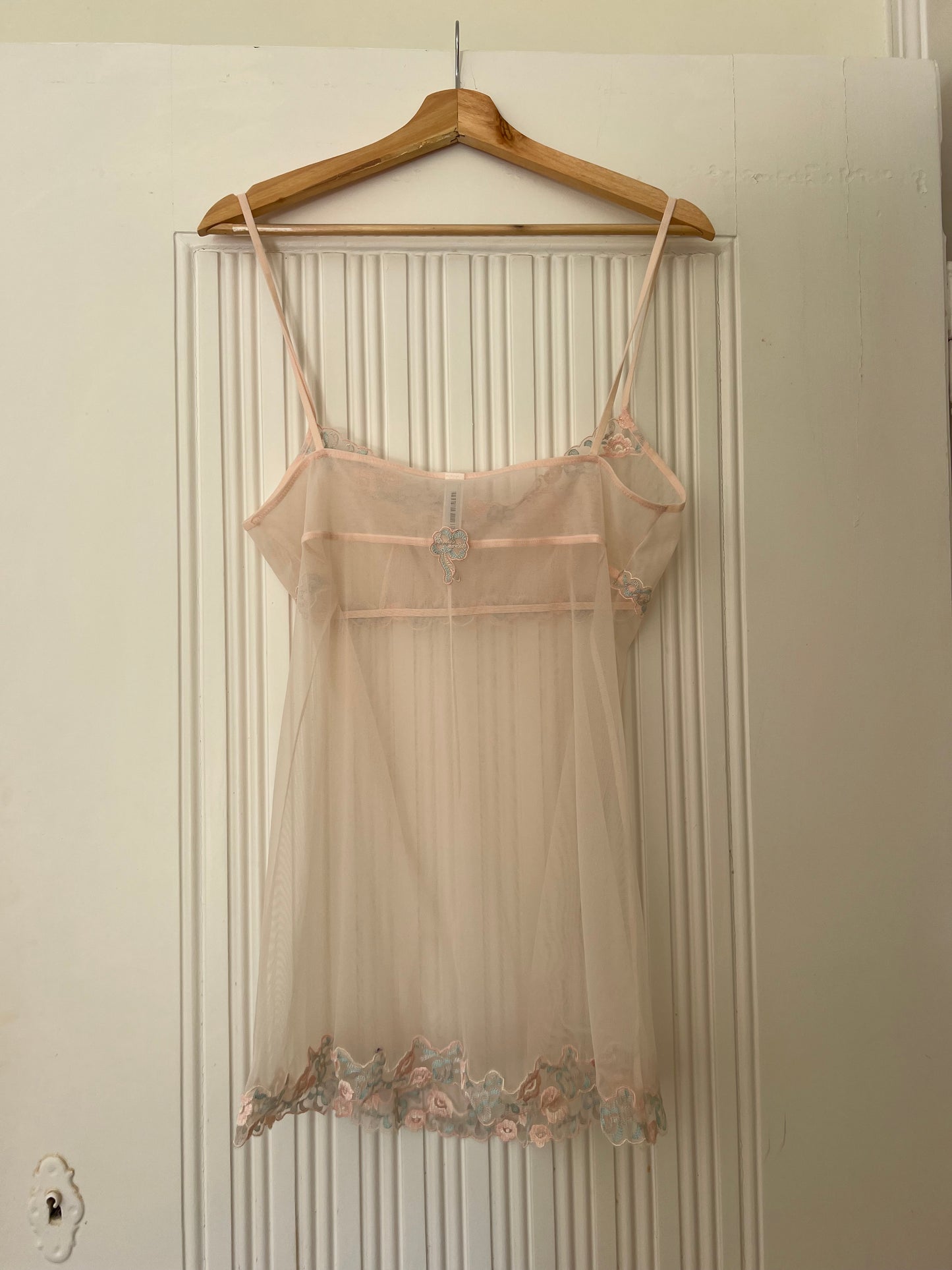 La Perla Vintage Pink & Blue Slip Dress